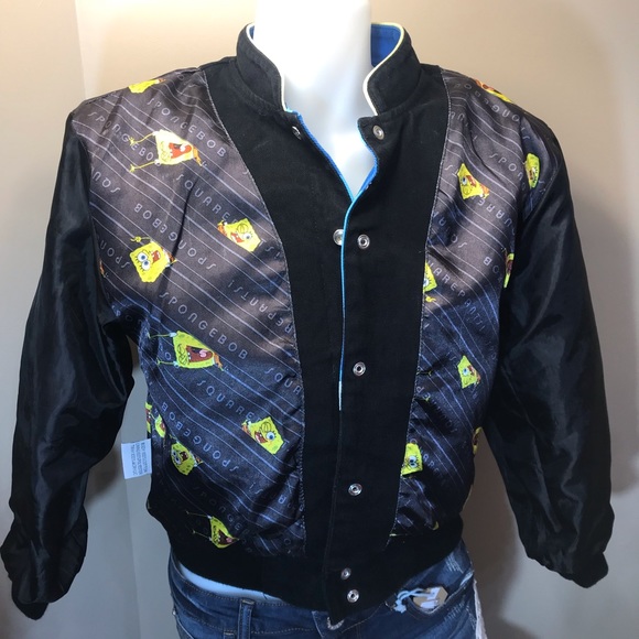 SPONGE BOB SQUARE PANTS DENIM JACKET VINTAGE 2011 RARE COLLECTOR - Picture 5 of 16